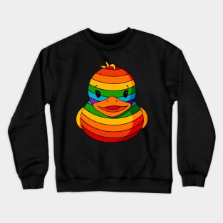 Rainbow Rubber Duck Crewneck Sweatshirt